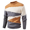 Men's Frayed Edge Colorblock Crew Neck Sweater by Inlyline