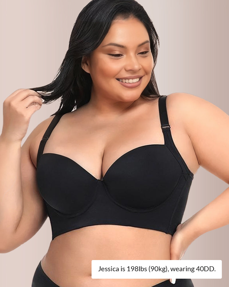 New-Plus size girls' bra, comfortable, slimming and anti-sagging