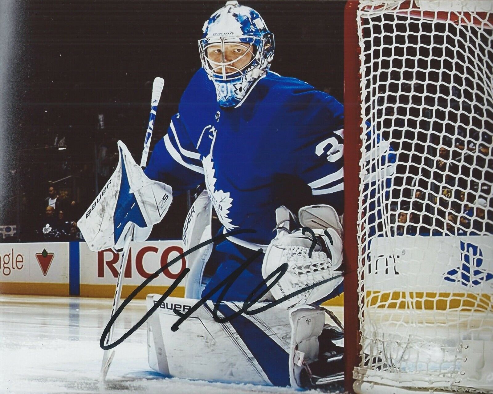 Frederik Andersen Signed 8x10 Photo Poster painting Toronto Maple Leafs Autographed COA