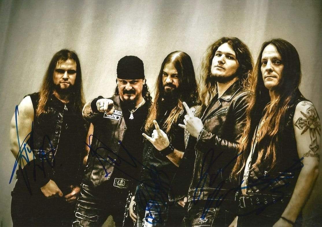 Iced Earth AMERICAN HEAVY METAL BAND autographs, In-Person signed Photo Poster painting