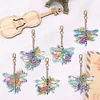 6Pcs DIY Diamond Painting Dragonfly Keychain