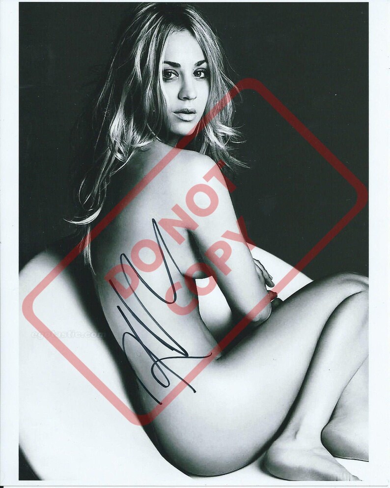 Kaley Cuoco The Big Bang Theory 8.5x11 Autographed Signed Reprint Photo Poster painting