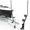 [US Local Warehouse] Boat Trailer Steps with Handrails Anti-Slip Boat Trailer Ladder Yacht Staircase Marine Trailer Step Capacity 450 lbs for Boats Dock & Launching