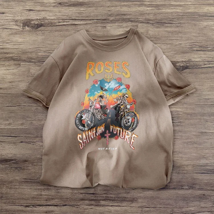 Car cartoon casual short-sleeved T-shirt