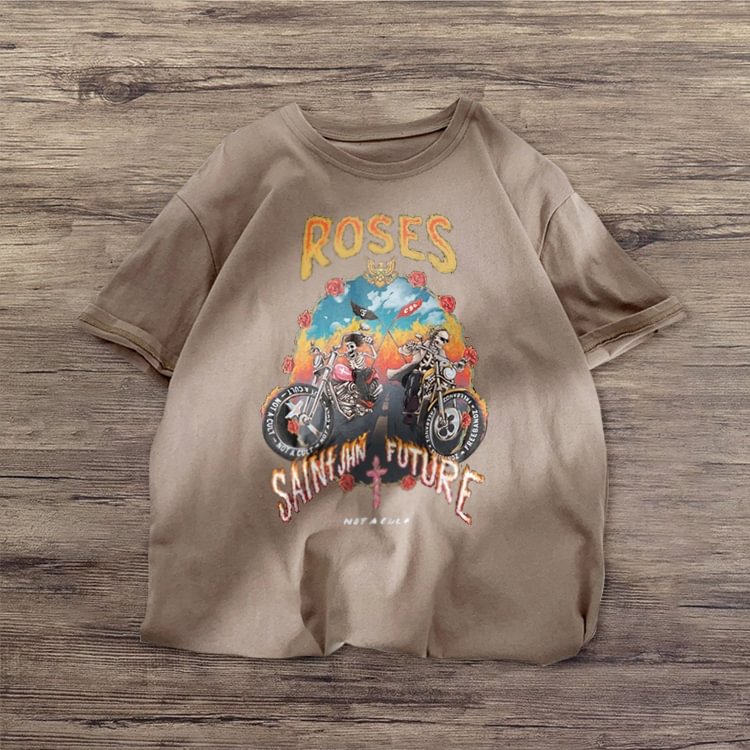 Car cartoon casual short-sleeved T-shirt