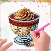 15pcs DIY Desserts And Cakes Diamond Painting Fridge Magnet