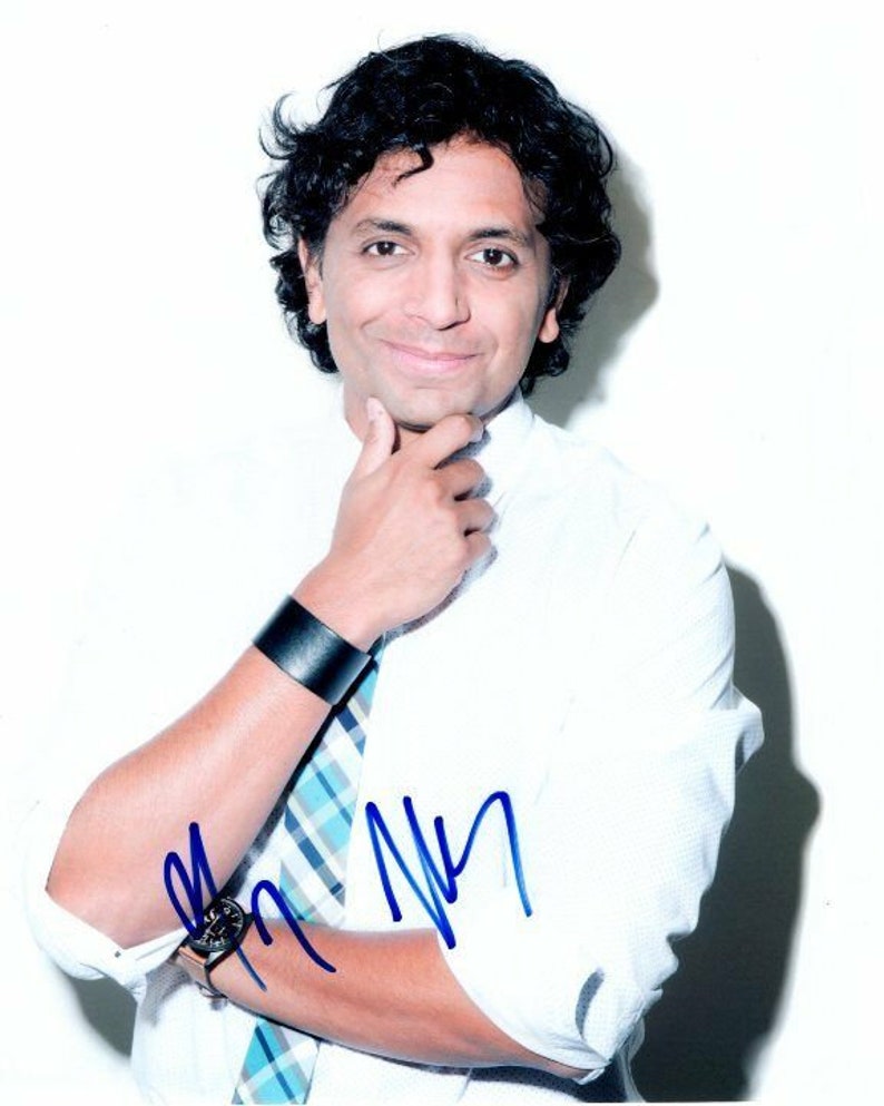 M. night shyamalan signed autographed Photo Poster painting