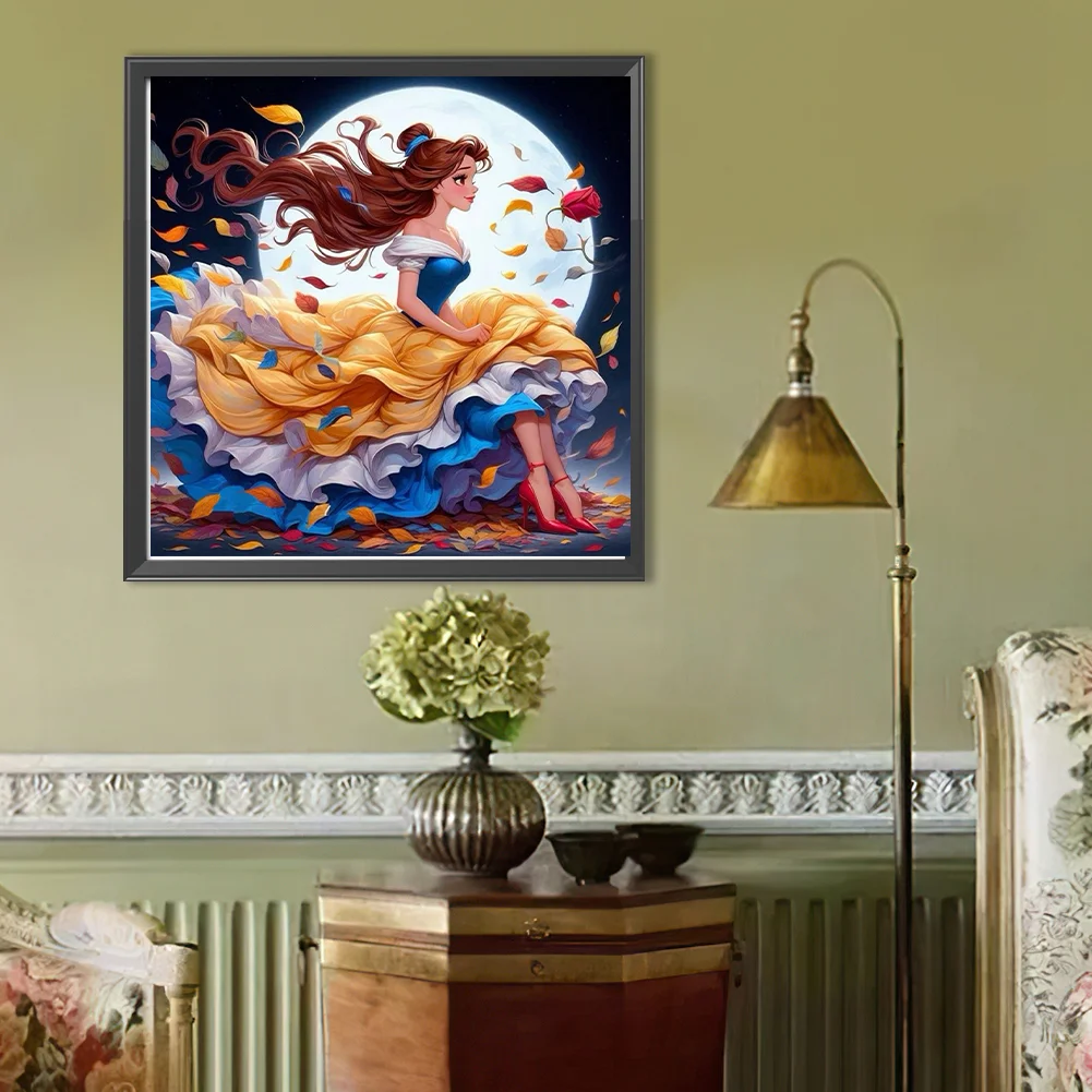 Diamond Painting - Full Round Drill - Moon Princess(Canvas|40*40cm)