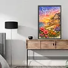 Summer Vacation Full DIY 5D Round Drill Diamond Art Kits Large Size 40*60cm Diamond Dots Paintings Picture Arts Craft Diamond Crystal Rhinestones Painting Kits for Adults/Beginners Gift Idea