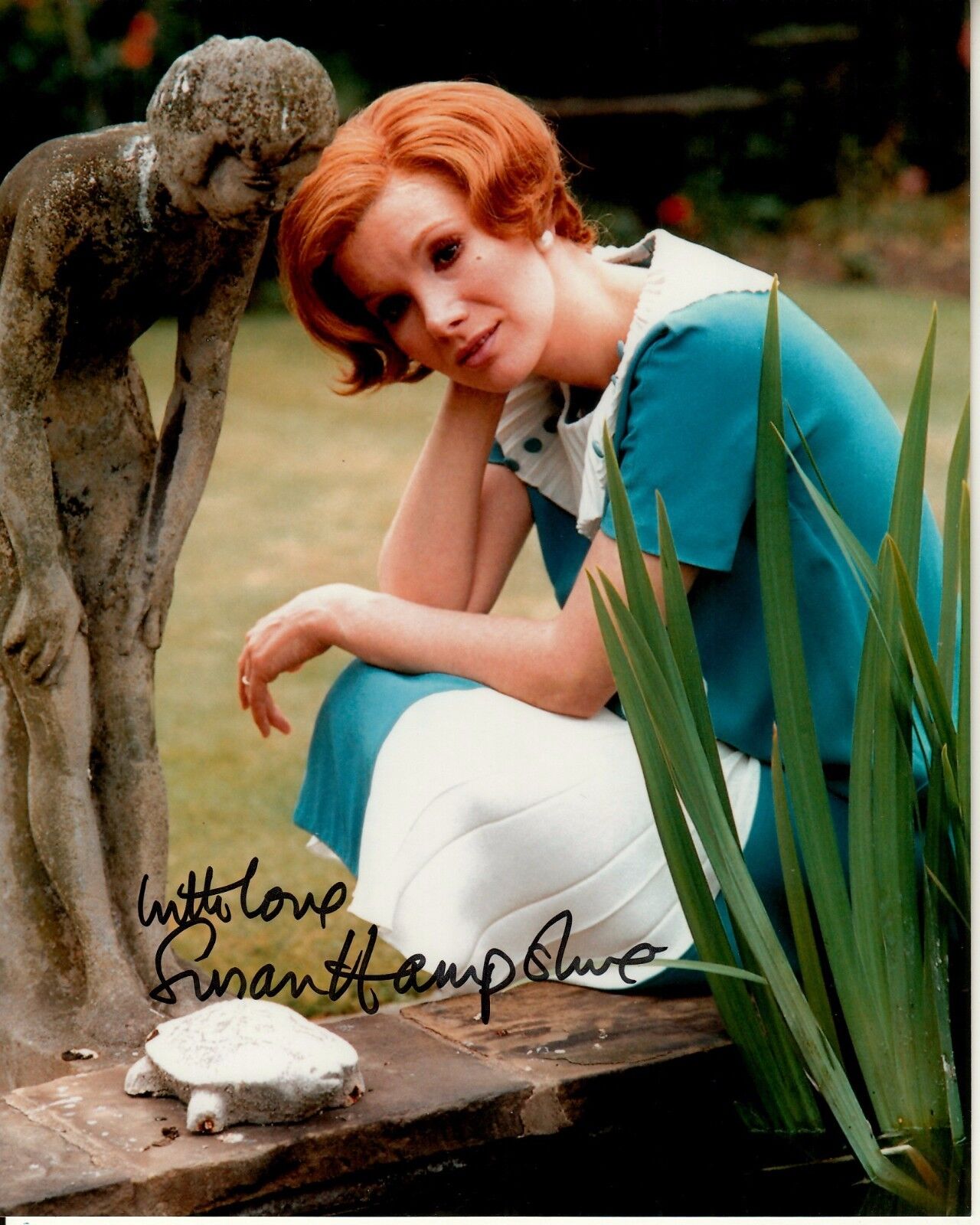 SUSAN HAMPSHIRE hand-signed LOVELY YOUNG OUTDOOR 8x10 uacc rd coa FORSYTE SAGA