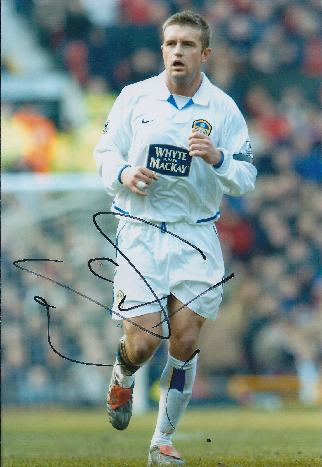 Stephen Steve McPHAIL SIGNED Leeds United Autograph 12x8 Photo Poster painting AFTAL COA Genuine