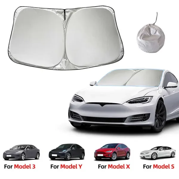 Car Windshield Sun Shade Covers Front Window Sunscreen Protector Parasol for Tesla Model 3 Y Sunshade Accessories