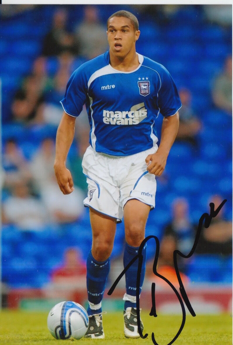 IPSWICH TOWN HAND SIGNED TROY BROWN 6X4 Photo Poster painting.