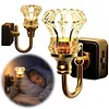 Vintage Night Lights Plug Into Wall USB Powered Plug in Night Light Flower LED Nightlight for Adults Bedroom Bathroom Hallway