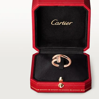 Just a Clou ring, rose gold, diamonds