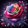 Diamond Painting -DIY Round Drill Gem Rose(40x40cm)