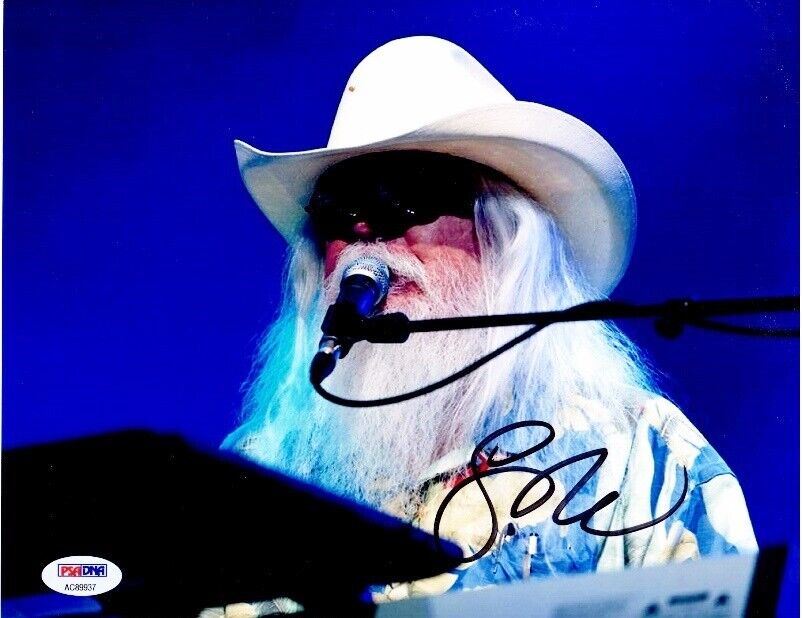 Leon Russell Signed Concert 8x10 inch Photo Poster painting - Deceased 2016 - with PSA/DNA COA