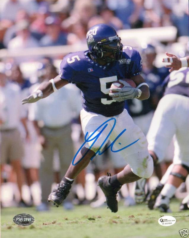 LaDainian Tomlinson Signed TCU 8x10 Photo Poster painting PSA/DNA Horned Frogs Football Picture