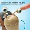 Jouet interactif musical et lumineux en forme d'escargot rampant