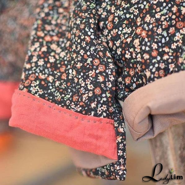 Autumn Winter new Cotton Linen Comfortable Long Sleeve Women Jackets