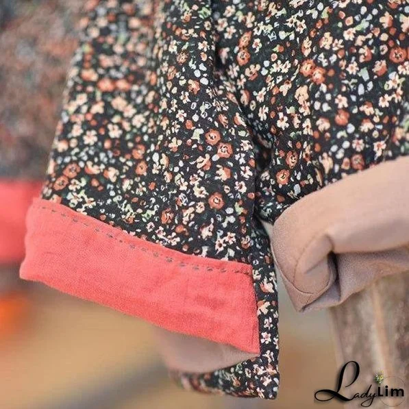 Autumn Winter new Cotton Linen Comfortable Long Sleeve Women Jackets