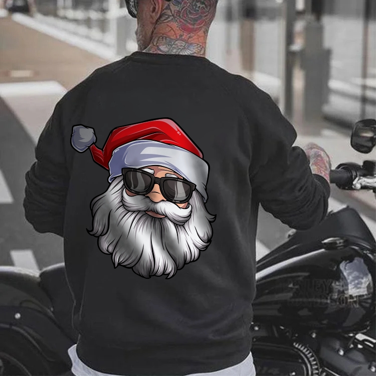 Cool Santa in sunglasses Christmas Winter Warm Sweatshirt