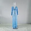 Maternity Photography Long Dress V-neck Maxi Lace Dress
