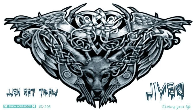 38 Kinds Adult Chest Back Tattoo Big Size Sexy Flowers Mandala Totem Waterproof Temporary Body Art Sticker tatouage temporaire