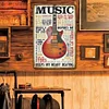 Music - Vintage Metal Signs - 20*30cm/30*40cm - Music&Warning