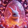 Eggs And Bunny-11CT Stamped Cross Stitch 40*40cm/15.75*15.75in