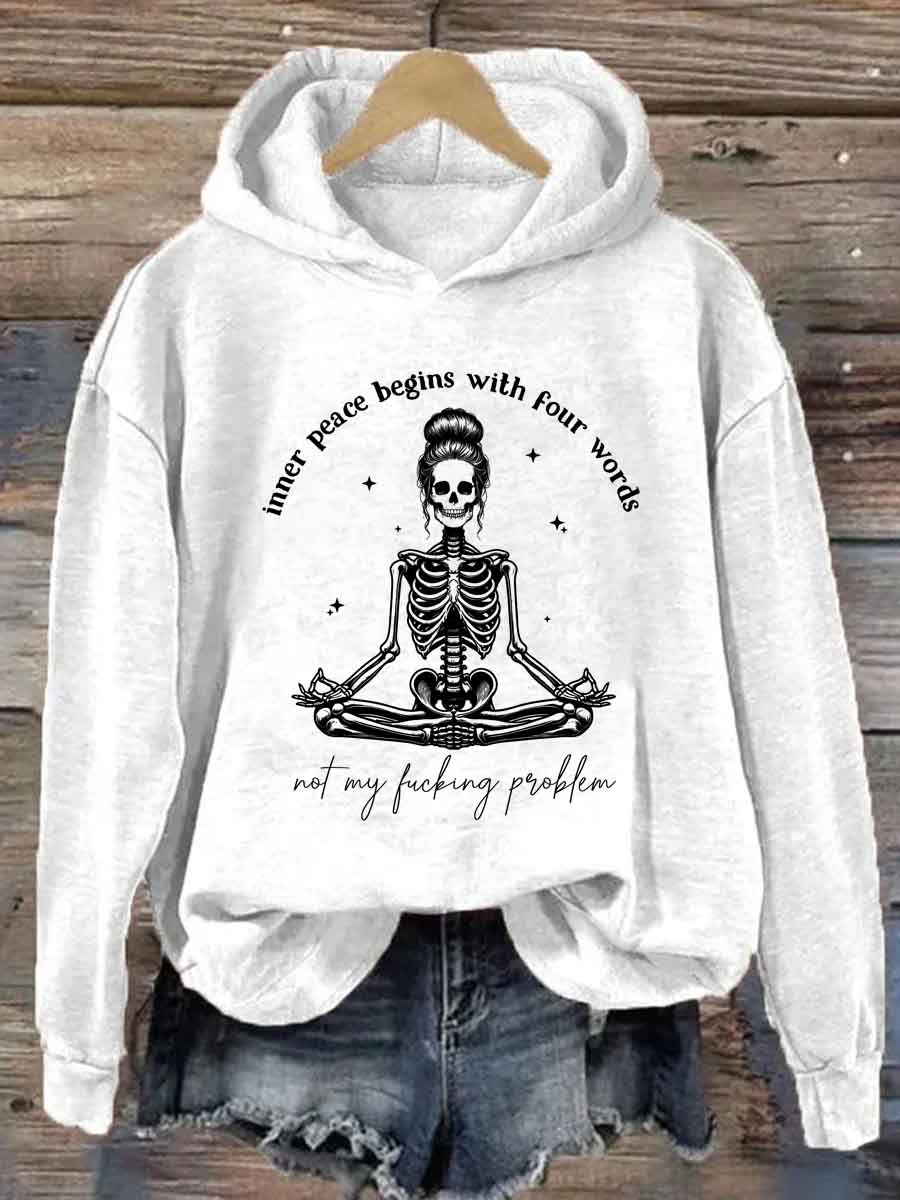 Inner Peace Begins With Four Words Hoodie