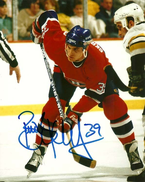 VINTAGE BRIAN SKRUDLAND SIGNED MONTREAL CANADIENS 8x10 Photo Poster painting #1 Autograph