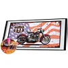 Diamond Painting -DIY Round Drill Retro Car(60*30 CM)