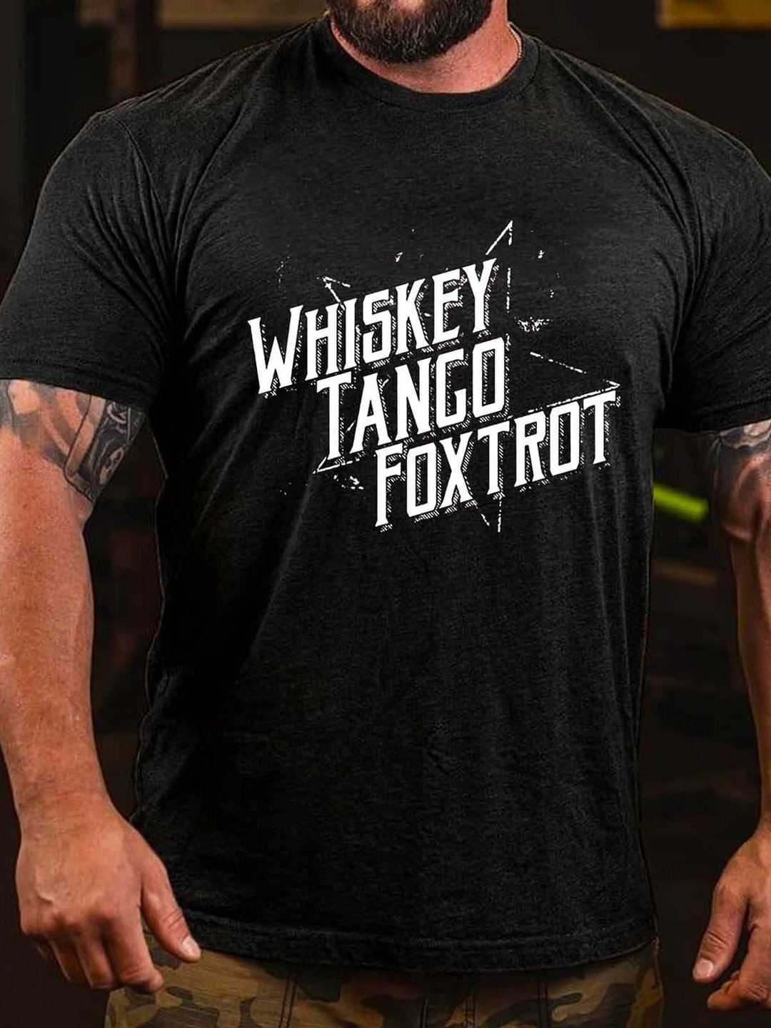 Whiskey Tango Foxtrot Short Sleeve Crew Neck Casual T-shirt