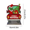 DIY Christmas Grinch Truck Diamond Painting Wooden Desktop Ornaments