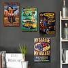 [US Local Warehouse]6PCS Car and Beauty - Vintage Metal Signs Set - 30*40cm