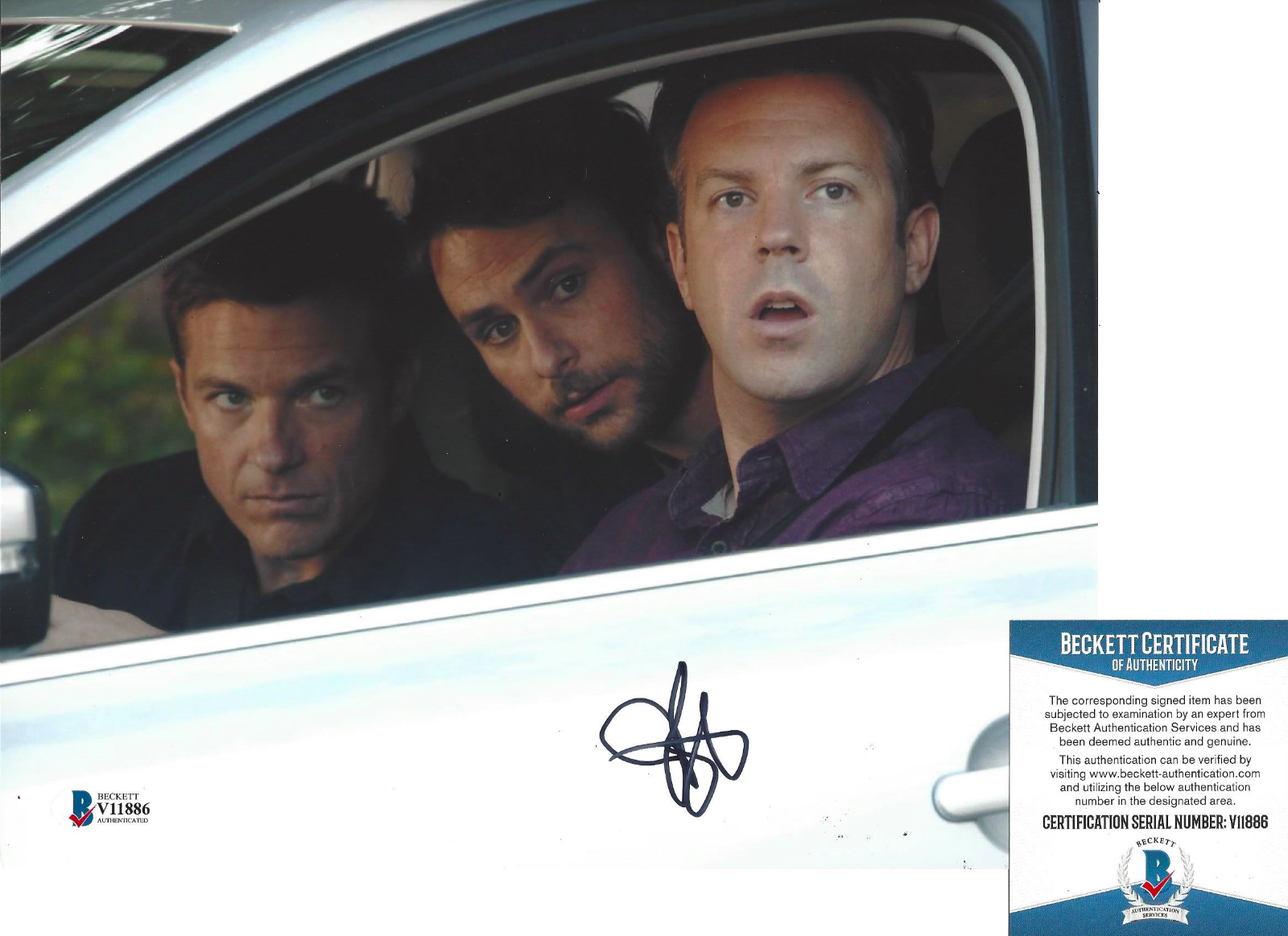 JASON BATEMAN SIGNED 'HORRIBLE BOSSES' 8x10 MOVIE Photo Poster painting ACTOR BECKETT COA BAS