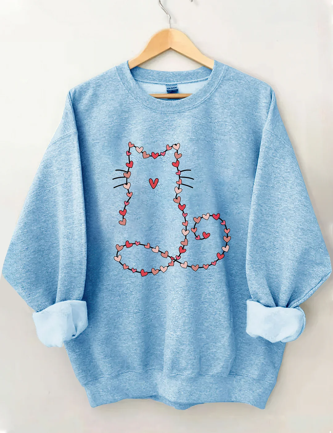 Cat Valentine Heart Sweatshirt