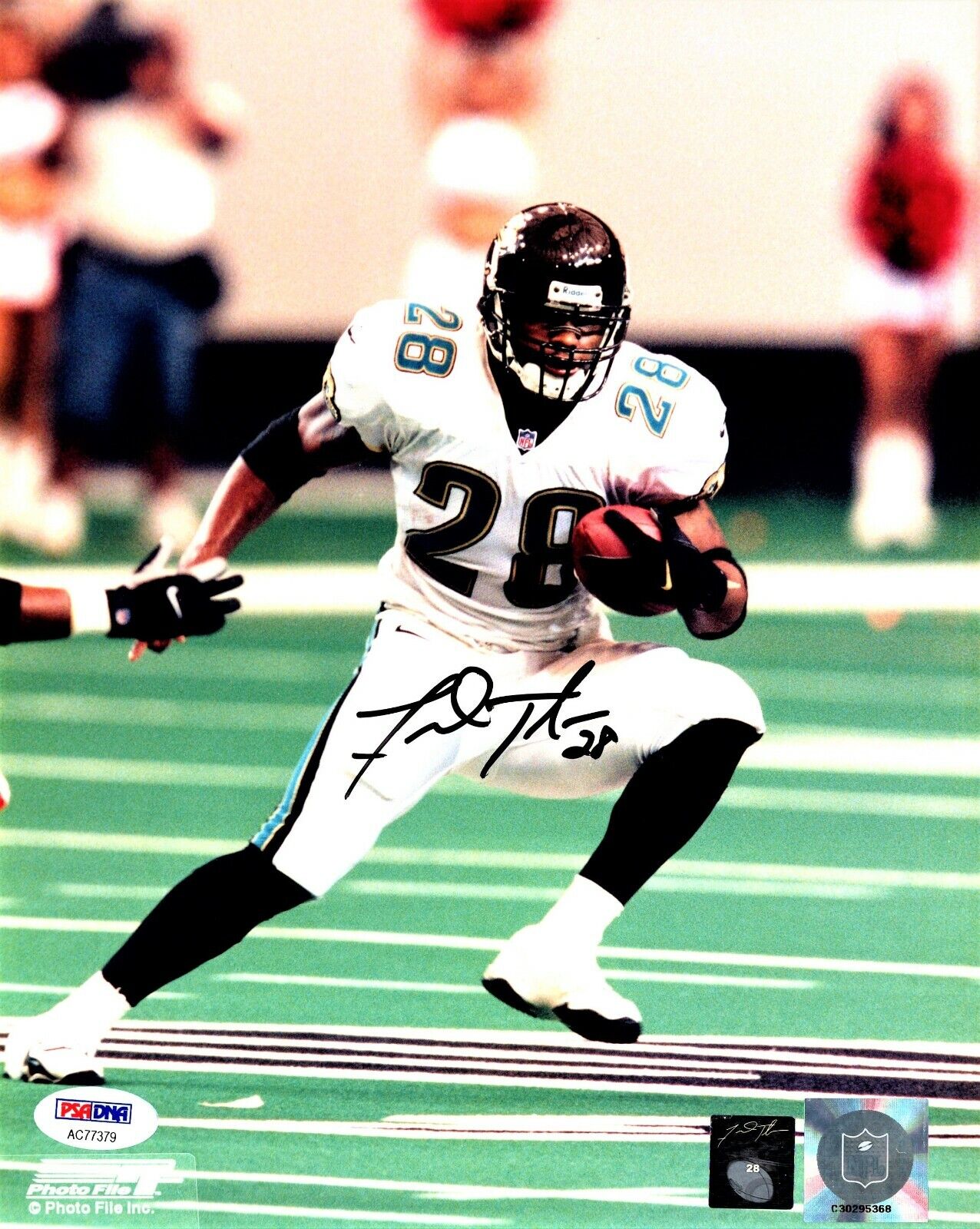 Fred Taylor Signed Jacksonville Jaguars Autographed Jags 8x10 Photo Poster painting PSA/DNA COA