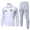 Real Madrid 25-26 Tracksuit Off-white and gray Chandal