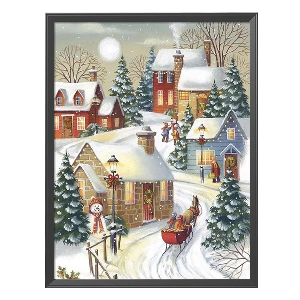11ct 3-Strand Stampted Cross Stitch - Snow(50*40cm)