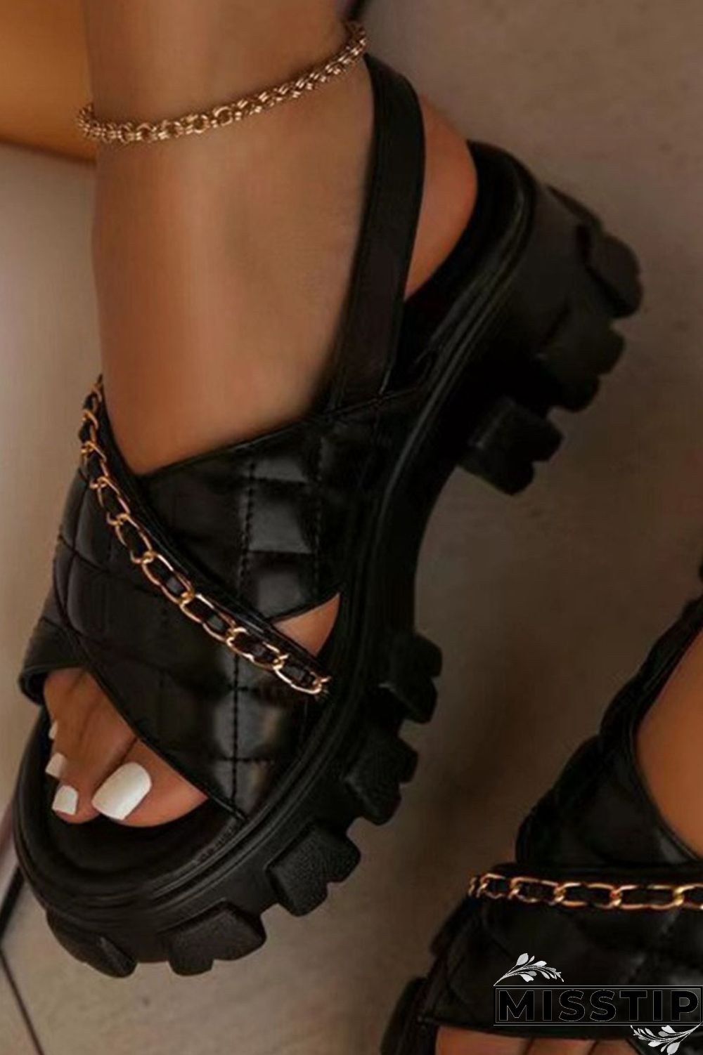 Black Fashion Casual Patchwork Opend Comfortable Out Door Shoes