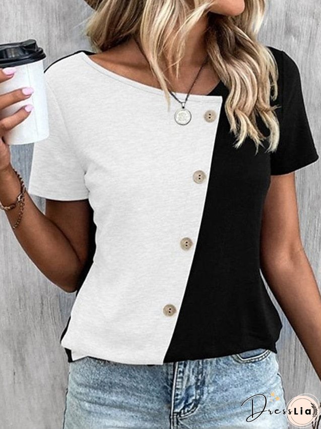 Comfortable V Neck Blouse
