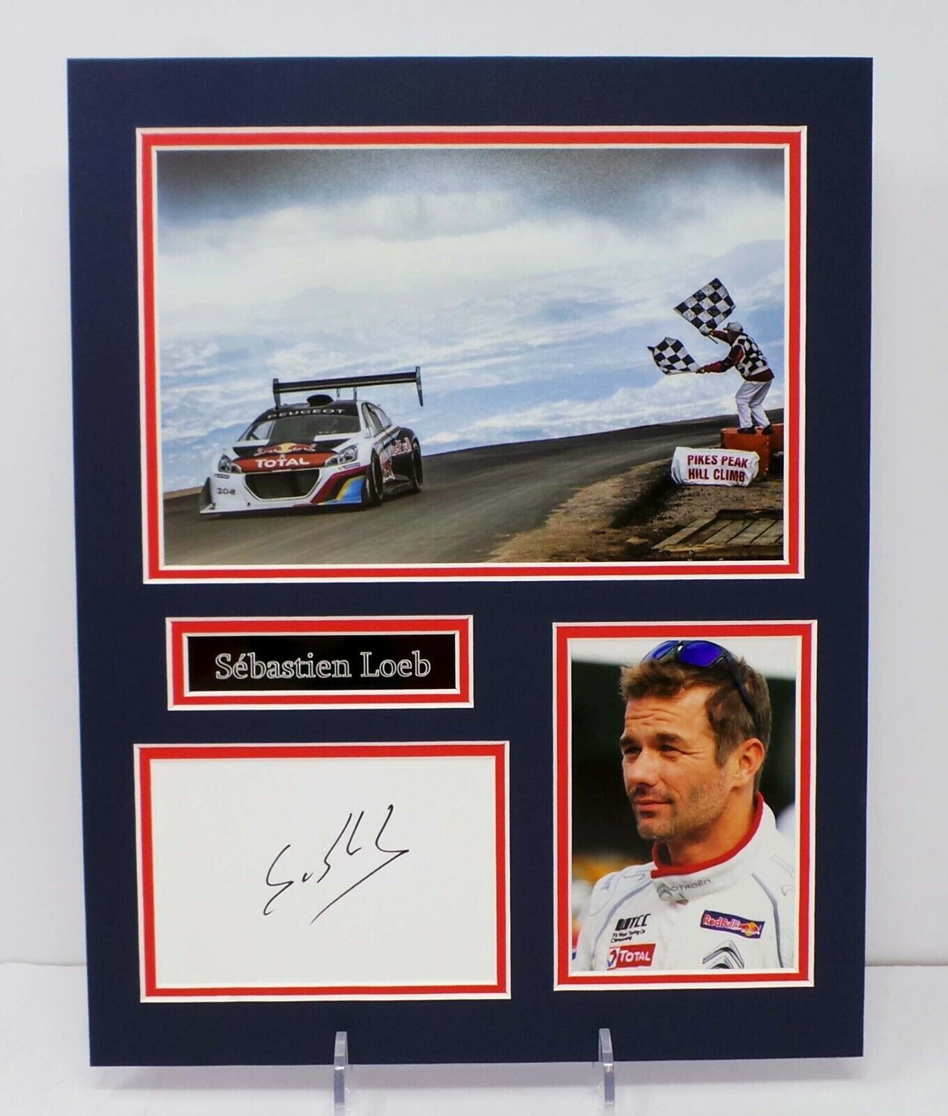 Sebastien LOEB Signed Mounted Photo Poster painting Display AFTAL RD COA World Rally Champion