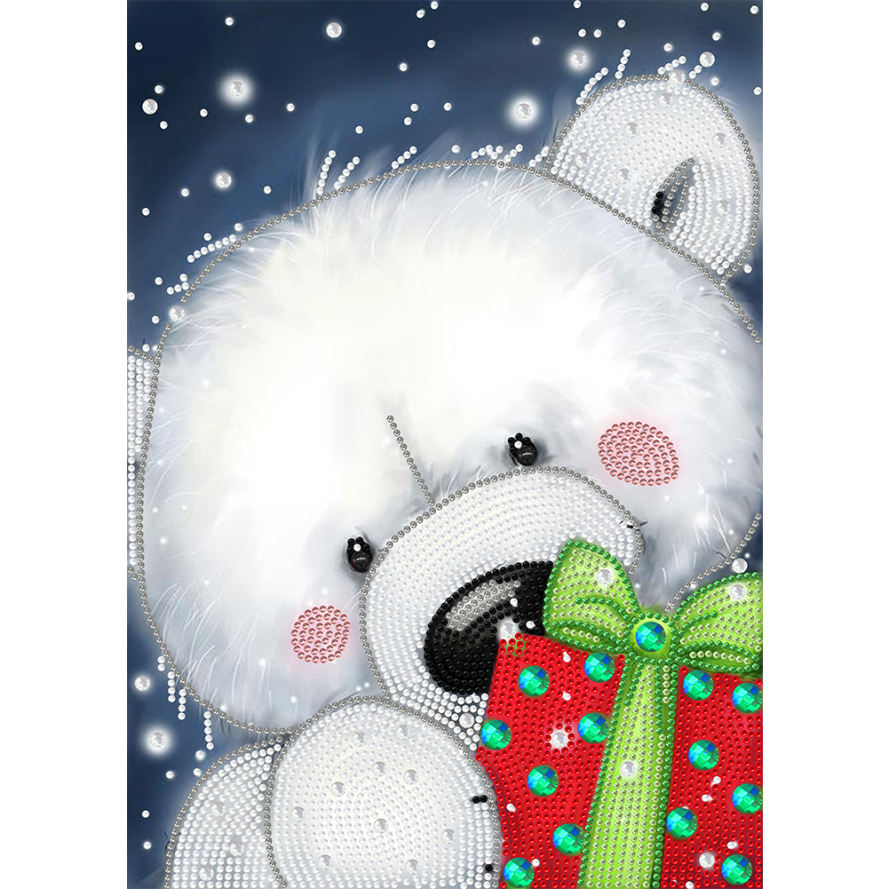 

Cartoon Bear - Special Shaped Diamond Painting - 30*40CM, 501 Original