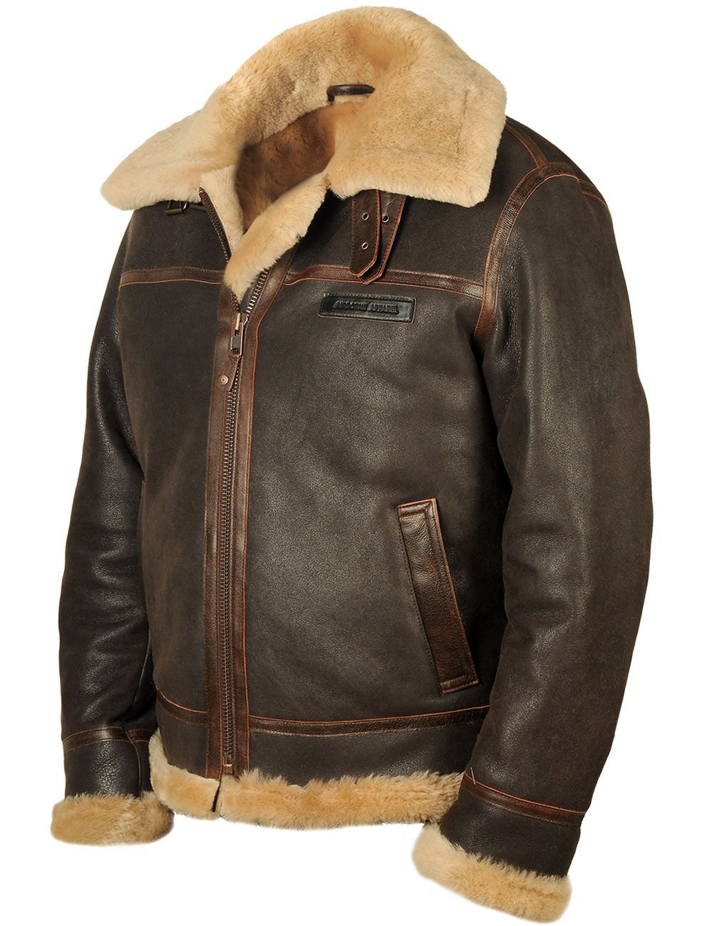 e???Christmas Salee???B-3 SHEEPSKIN BOMBER JACKET[FREE SHIPPING TODAY]