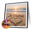 Diamond Painting-DIY Full Round Drill Love Saying(40*40 CM)