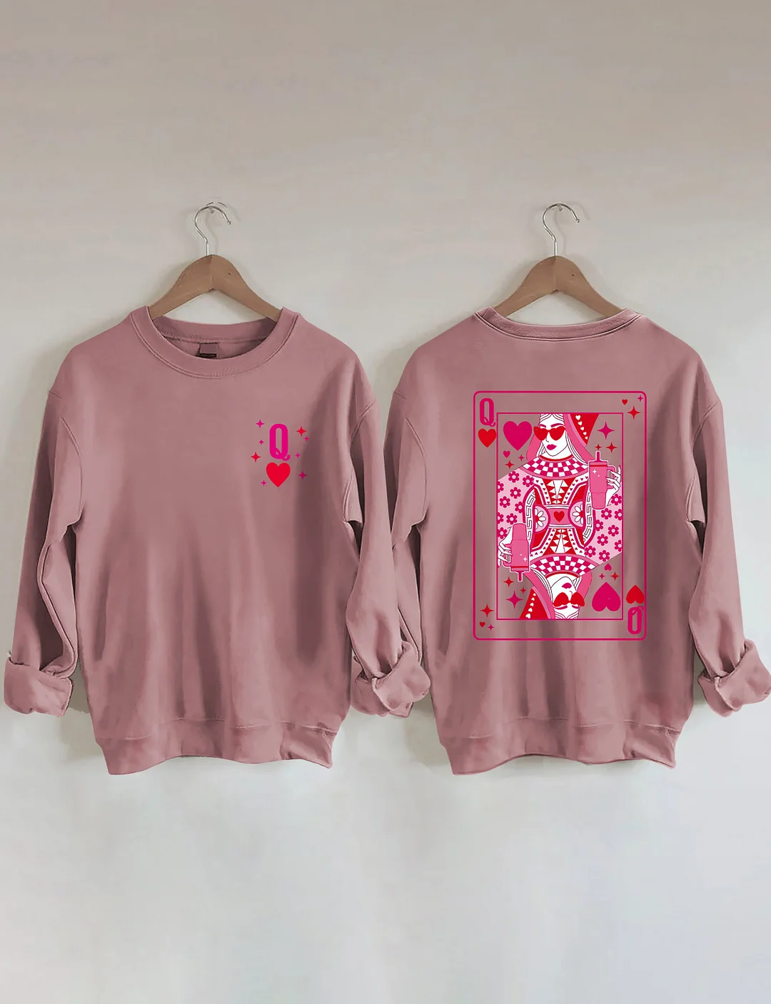 Queen Of Hearts Valentine's Day Sweatshirt 