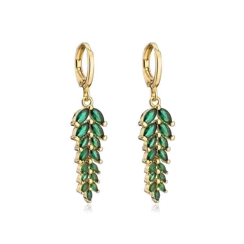 1 Pair Minimalist Leaf Copper Earrings