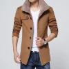 Men's Winter New Stand Collar Wool Jacket